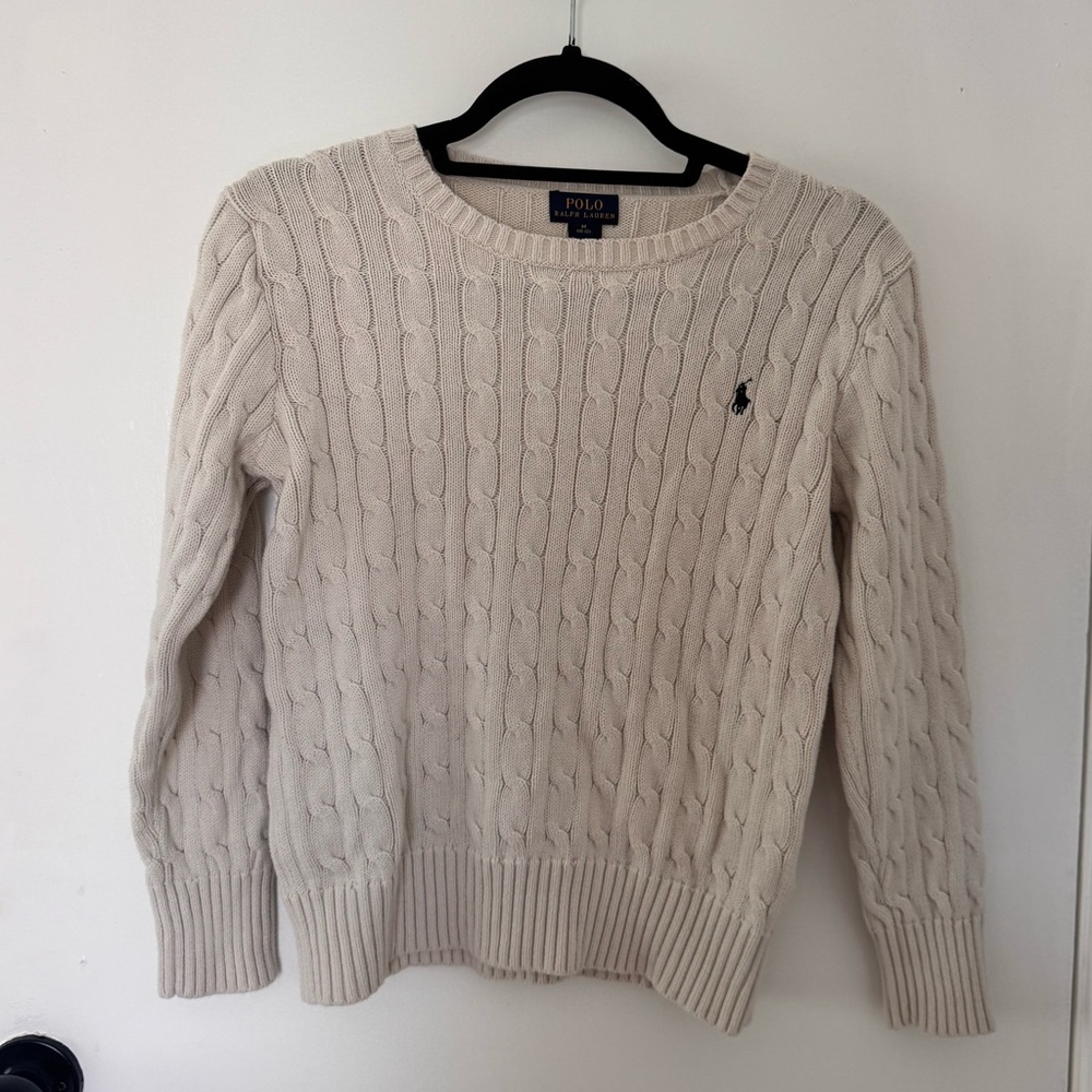 Boys polo sweater - beige